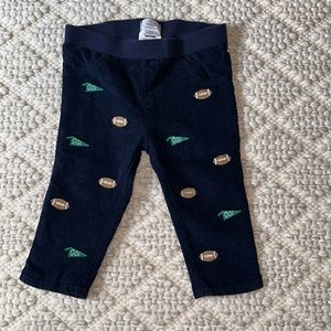 Mud Pie- Football Schiffly Pants Navy